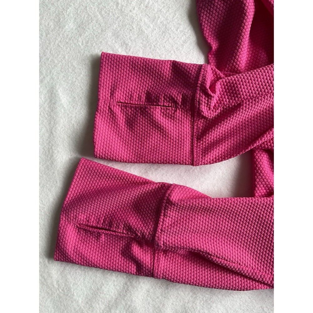 Tommy Bahama Golf Women's Pink Full Zip Athletic Jacket Textured Size Large - Picture 5 of 9